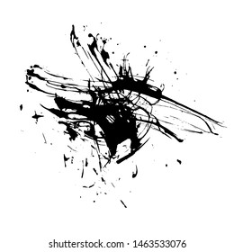 Ink Splattered Vector Art Grunge Style For Background or Wallpaper Design Download