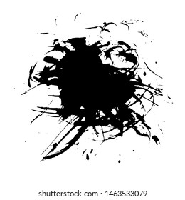 Ink Splattered Vector Art Grunge Style For Background or Wallpaper Design Download