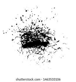 Ink Splattered Vector Art Grunge Style For Background or Wallpaper Design Download