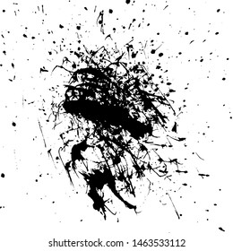 Ink Splattered Vector Art Grunge Style For Background or Wallpaper Design Download