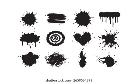 Ink Splatters and Marks Collection for Creative Projects