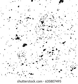 Ink splatters - seamless pattern hand drawn isolated