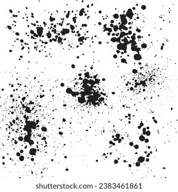 ink splatters vector background illustration