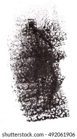 ink sponging in an abstract style background.