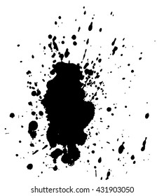 Ink Spot Black Ink Silhouette Stock Vector (Royalty Free) 431903050 ...