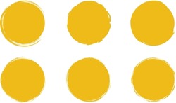 Ink spot dot round smear print silhouette set. Wet dry sponge brush circle shape sticker backdrop grunge sale sticker graffiti detail trace dirty texture splat banner drip dot print isolated