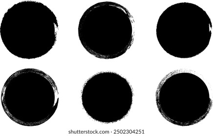 Ink spot dot round smear print silhouette set. Wet dry sponge brush circle shape sticker backdrop grunge sale sticker graffiti detail trace dirty texture splat banner drip dot print isolated