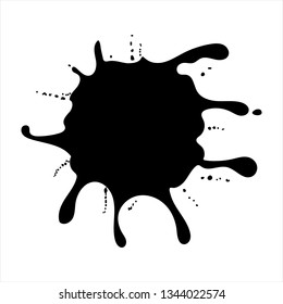 ink spot, texture of paint spot, milk spot