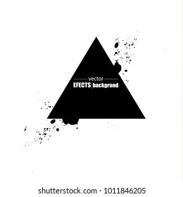 ink spots. geometric shapes. splash. spray. black. grunge. Vector illustration