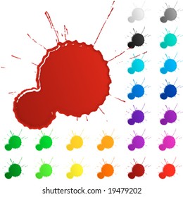 Ink spots multicolor set