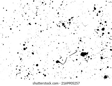 Puntos de pulverización de tinta, gotas de pincel de pintura, fondo. Ilustración del vector
