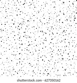 Ink spray. Seamless pattern. Black blots on a white background. Grunge texture. Vector illustration.