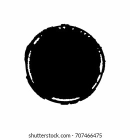 Ink stain. Black Paint Vector Circle. Graphic design element for web, corporate identity, cards, prints etc. Vector illustration.