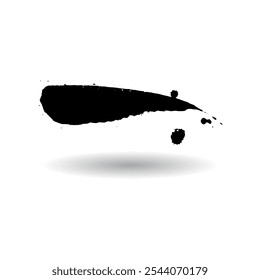 Ink Stain Cardboard Vector Texture