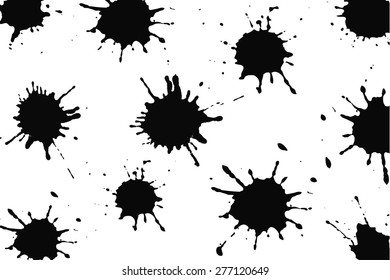 Ink stains background.Vector illustration.