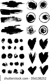  ink stains circle spots