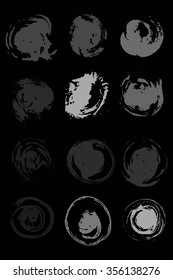  ink stains circle spots