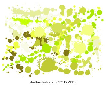Ink stains grunge background vector. Cool ink splatter, spray blots, mud spot elements, wall graffiti. Watercolor paint splashes pattern, smear liquid splats stains background.