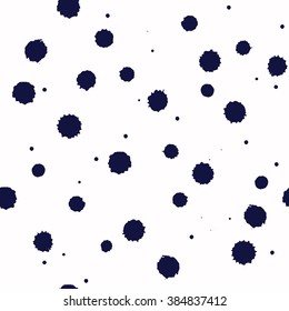 Ink stains pattern on white background