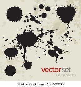 Ink stains, set 2