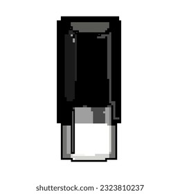 ink stamp handle game pixel art retro vector. bit ink stamp handle. old vintage illustration