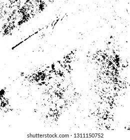 Ink stroke brushed renovate wall backdrop. Distressed grainy overlay texture. Grunge dark corner messy background. Dirty paper empty cover template. Insane aging border design element. EPS10 vector