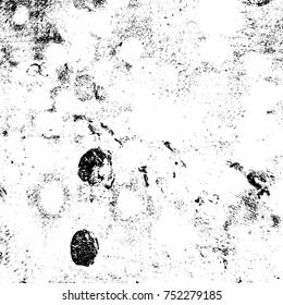 Ink stroke brushed renovate wall backdrop. Distressed grainy overlay texture. Grunge dark corner messy background. Dirty paper empty cover template. Insane aging border design element. EPS10 vector.