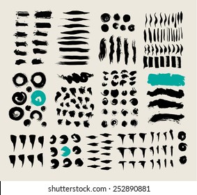 ink strokes  set