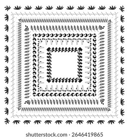 Ink Style Seamless Dividers and Frames Vintage Ornamental Border Pattern Pack