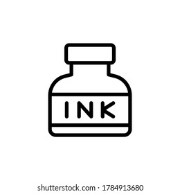 Ink, tattoo icon. Simple line, outline vector elements of tattooing icons for ui and ux, website or mobile application