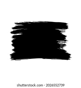Ink texture. Black silhouette. Banner, poster. Vector simple flat graphic hand drawn illustration. The isolated object on a white background. Isolate.