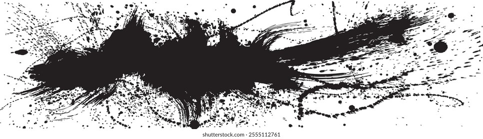 ink texture. title background. brush stroke illustration.