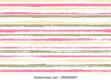 Motif vectoriel harmonieux de fines bandes grunge d'encre. Design de tissu de vêtements pour enfants moderne. Texture grunge rayée, nuances d'arrière-plan de lignes. Motif extensible.