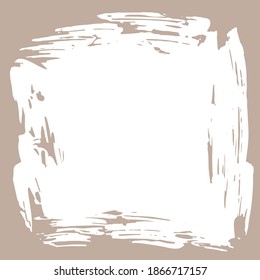 Ink torn dry brush texture. Vector illustration. Grunge hand drawn background. Space for text.