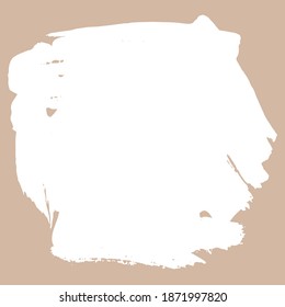 Ink torn dry brush texture. Vector illustration. Grunge hand drawn background. Space for text.