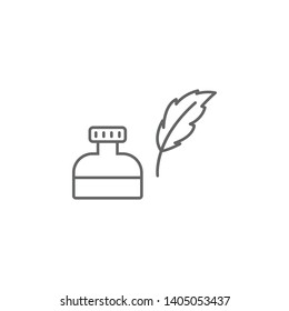 Ink USA outline icon. Signs and symbols can be used for web, logo, mobile app, UI, UX