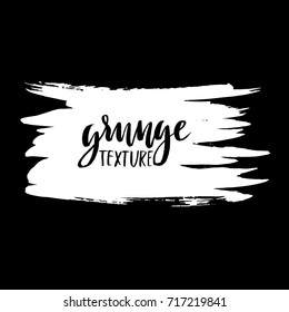 Ink vector brush stroke. Vector illustration. Grunge hand drawn watercolor texture. Space for text.