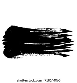Ink vector brush stroke. Vector illustration. Grunge hand drawn watercolor texture. Space for text.