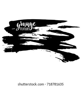 Ink vector brush stroke. Vector illustration. Grunge hand drawn watercolor texture. Space for text.
