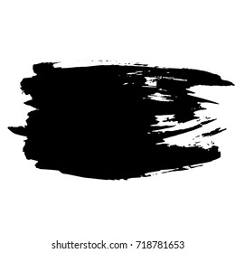 Ink vector brush stroke. Vector illustration. Grunge hand drawn watercolor texture. Space for text.