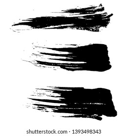 Ink vector brush strokes background. Vector illustration. Grunge texture.