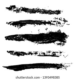 Ink vector brush strokes background. Vector illustration. Grunge texture.