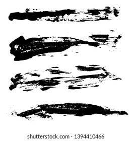 Ink vector brush strokes background. Vector illustration. Grunge texture.