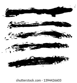 Ink vector brush strokes background. Vector illustration. Grunge texture.