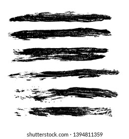 Ink vector brush strokes background. Vector illustration. Grunge texture.