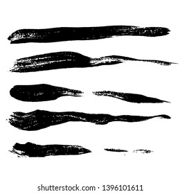 Ink vector brush strokes background. Vector illustration. Grunge texture.