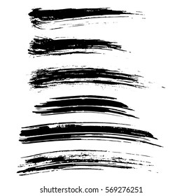 Ink vector brush strokes background. Vector illustration. Grunge texture.