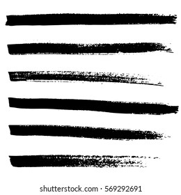Ink vector brush strokes background. Vector illustration. Grunge texture.