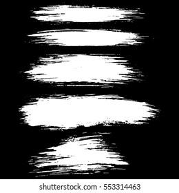 Ink vector brush strokes. Vector illustration. Grunge texture