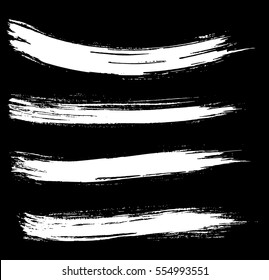 Ink vector brush strokes. Vector illustration. Grunge texture